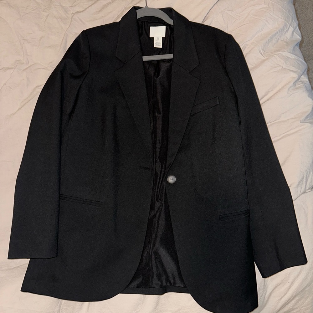 H&M oversized black blazer medium